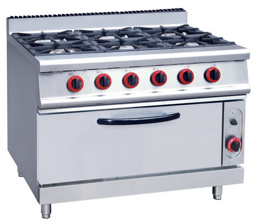 6 burners gas with oven